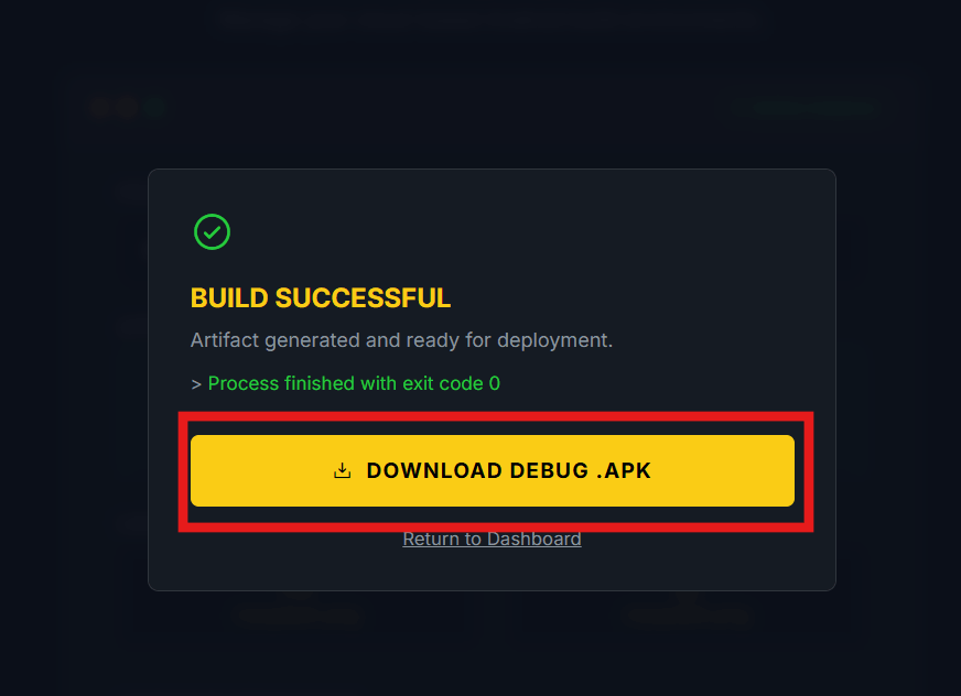 Download Generated APK File
