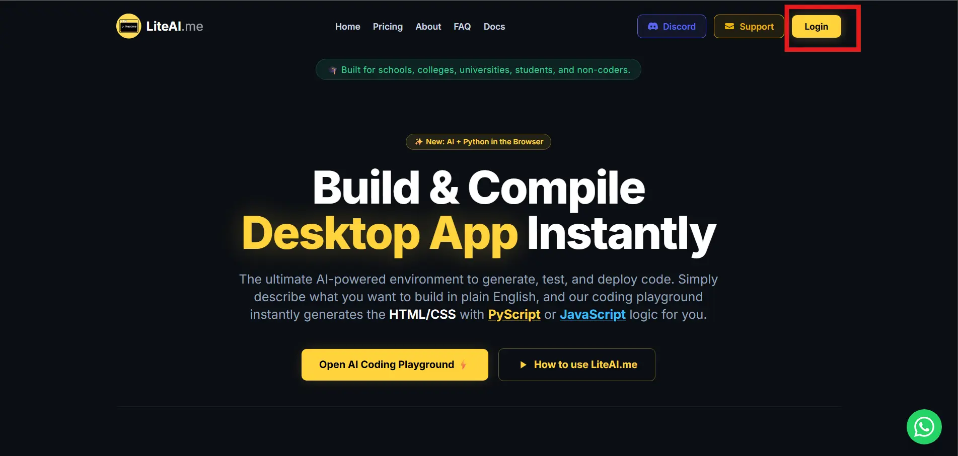 Login to SubLite dashboard to begin conversion